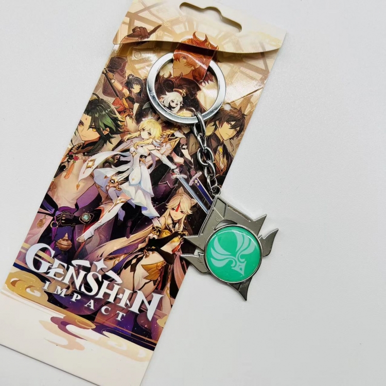 Genshin Impact Anime peripheral metal keychain pendant 5417 price for 5 pcs