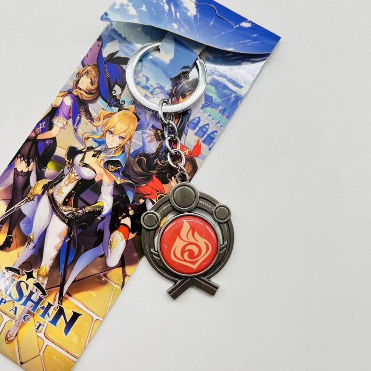 Genshin Impact Anime peripheral metal keychain pendant 5508 price for 5 pcs