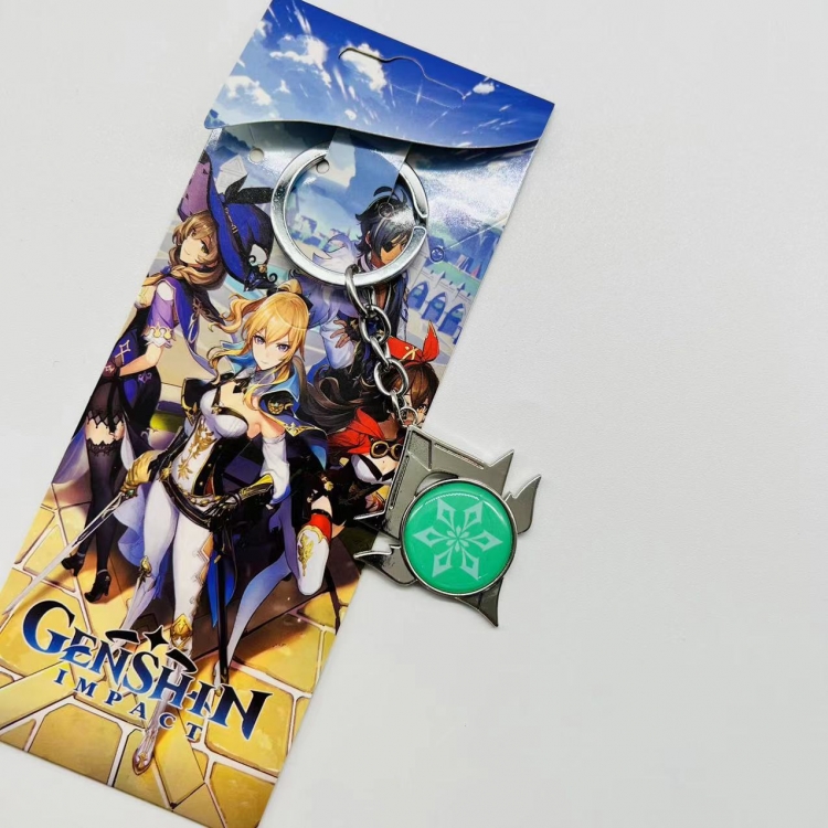 Genshin Impact Anime peripheral metal keychain pendant 5405 price for 5 pcs