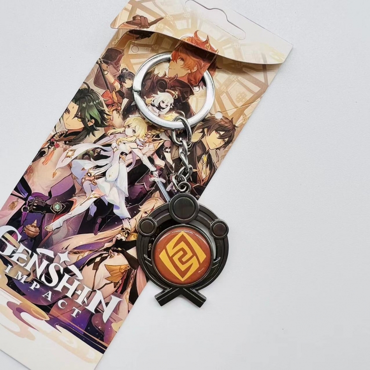 Genshin Impact Anime peripheral metal keychain pendant 5516 price for 5 pcs