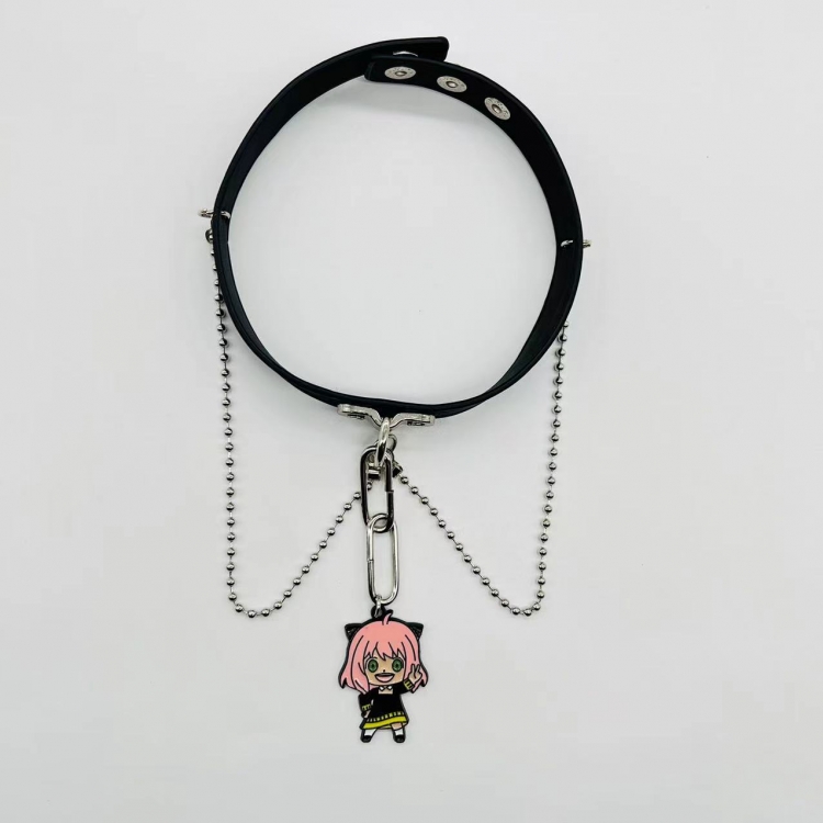 SPY×FAMILY Anime Peripheral Leather Necklace Collar Neck Strap 207