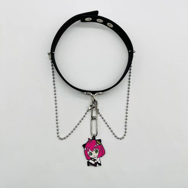 SPY×FAMILY Anime Peripheral Leather Necklace Collar Neck Strap  116