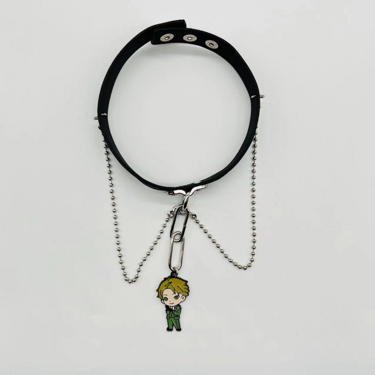 SPY×FAMILY Anime Peripheral Leather Necklace Collar Neck Strap 056