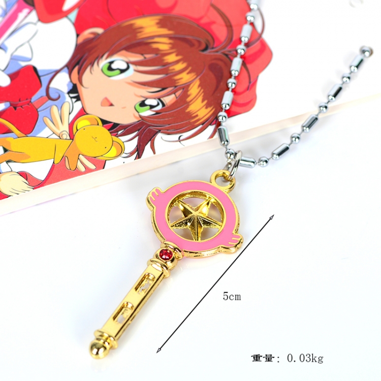 Card Captor Sakura Anime peripheral metal necklace pendant style A  price for 5 pcs