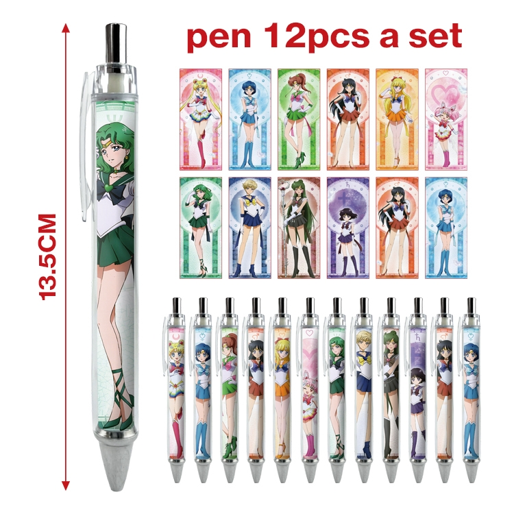 sailormoon anime peripheral student ballpoint pen a set of 12