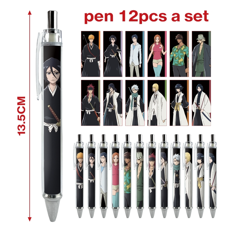 Bleach anime peripheral student ballpoint pen a set of 12
