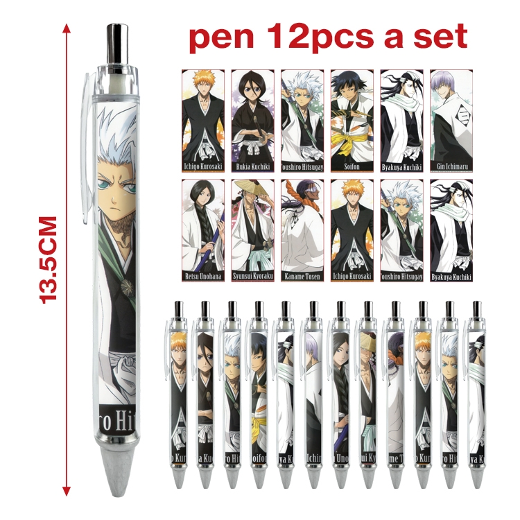 Bleach anime peripheral student ballpoint pen a set of 12