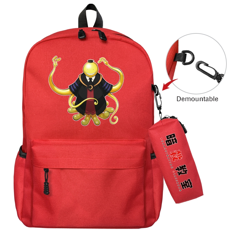 JoJos Bizarre Adventure  Anime Backpack School Bag  Small Pencil Case Set 43X35X12CM