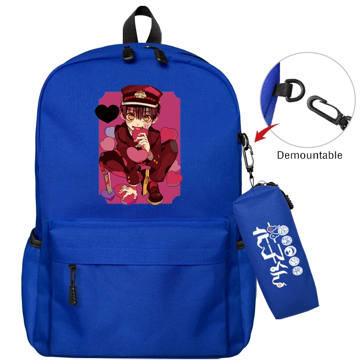 Toilet-bound Hanako-kun Anime Backpack School Bag  Small Pencil Case Set 43X35X12CM