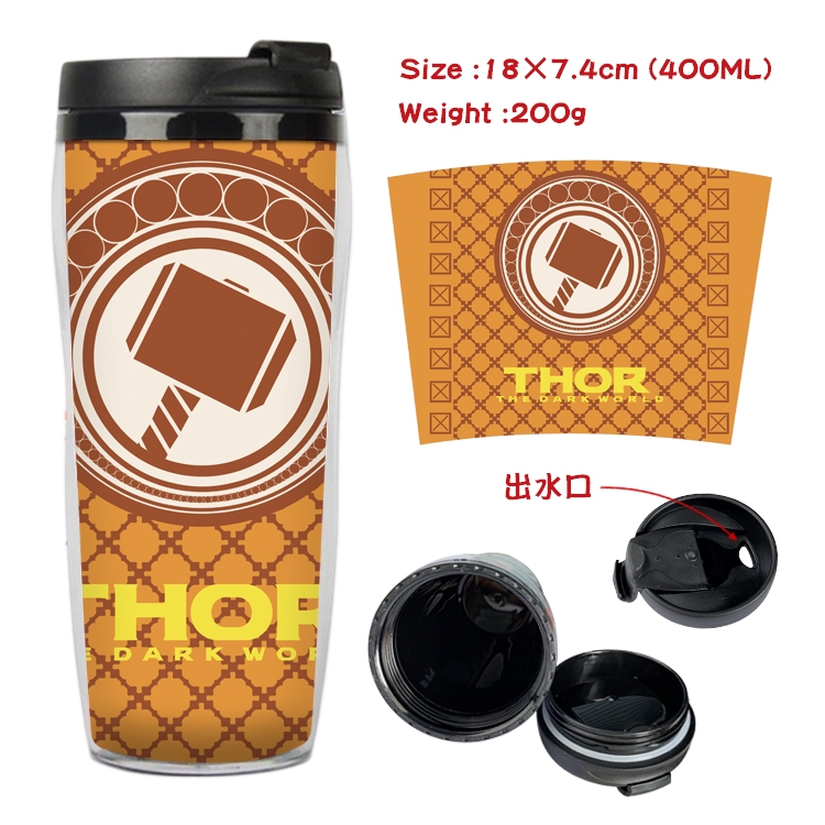 Super hero Anime Starbucks Leakproof Insulated Cup 18X7.4CM 400ML