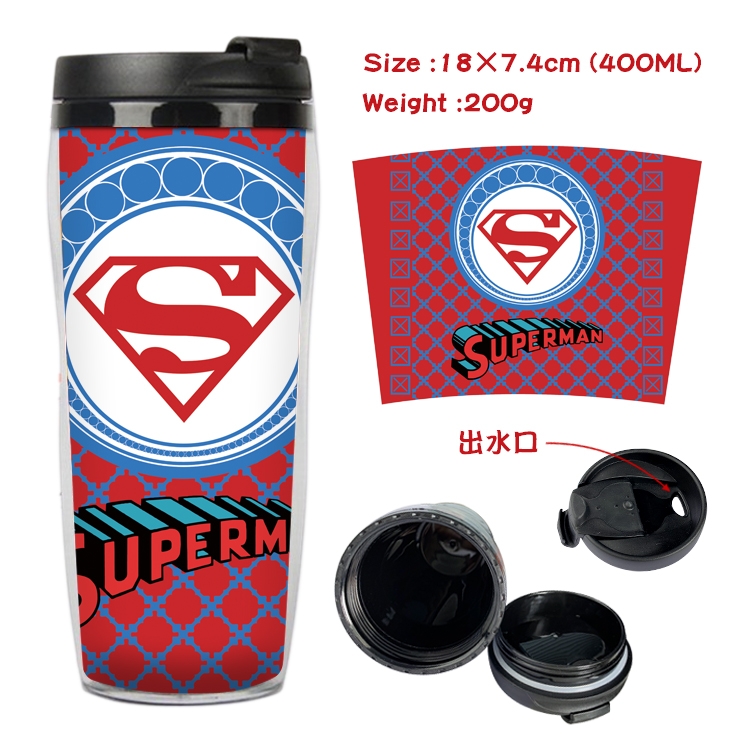 Super hero Anime Starbucks Leakproof Insulated Cup 18X7.4CM 400ML