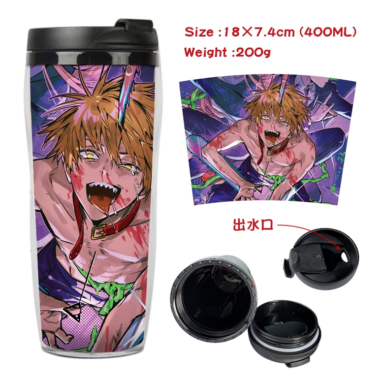 chainsaw man Anime Starbucks Leakproof Insulated Cup 18X7.4CM 400ML