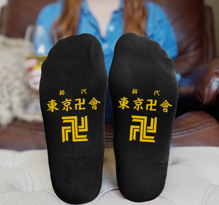 Tokyo Revengers Anime Knitted Print Socks Adult One Size Tube Height 15cm 1A