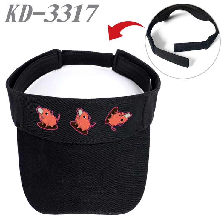 chainsaw man Anime Peripheral Empty Top sun hat Visor Hat Hat circumference 55-60cm KD-3317A