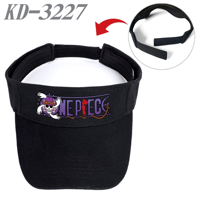 One Piece Anime Peripheral Empty Top sun hat Visor Hat Hat circumference 55-60cm KD-3227A