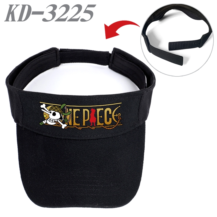 One Piece Anime Peripheral Empty Top sun hat Visor Hat Hat circumference 55-60cm KD-3225A