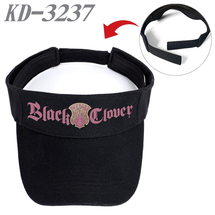 black clover Anime Peripheral Empty Top sun hat Visor Hat Hat circumference 55-60cm KD-3237A
