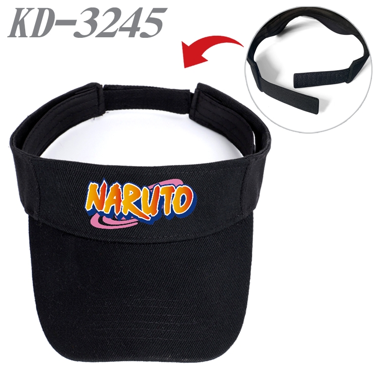 Naruto Anime Peripheral Empty Top sun hat Visor Hat Hat circumference 55-60cm  KD-3245A