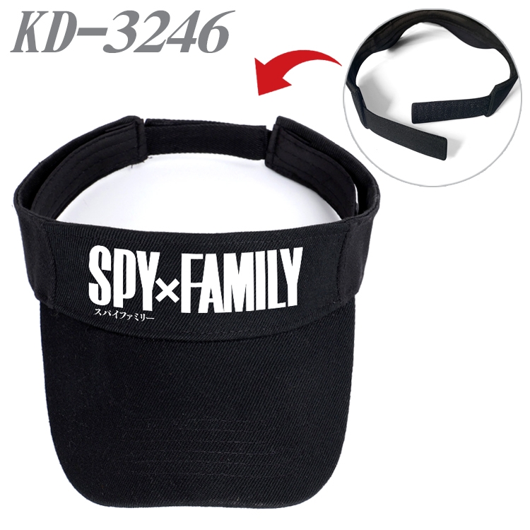 SPY×FAMILY Anime Peripheral Empty Top sun hat Visor Hat Hat circumference 55-60cm  KD-3246A 动