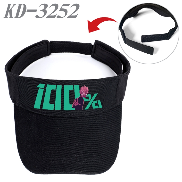 Mob Psycho 100 Anime Peripheral Empty Top sun hat Visor Hat Hat circumference 55-60cm KD-3252A