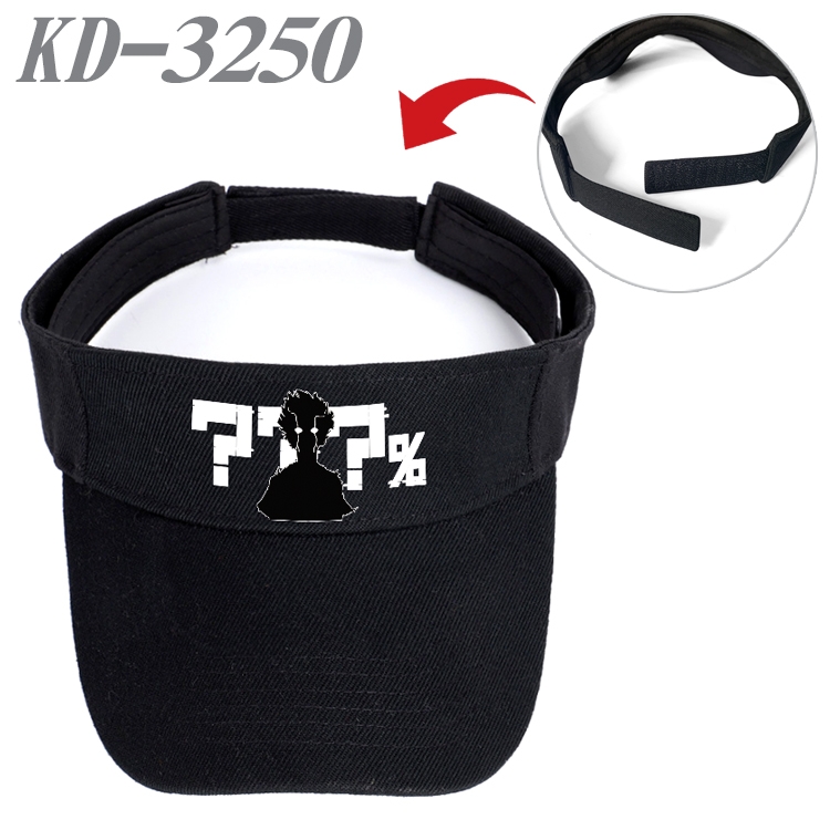 Mob Psycho 100 Anime Peripheral Empty Top sun hat Visor Hat Hat circumference 55-60cm KD-3250A