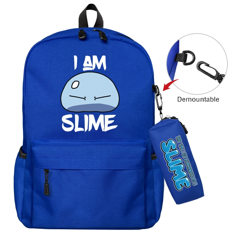 That Time I Got Slim Anime Backpack School Bag  Small Pencil Case Set 43X35X12CM