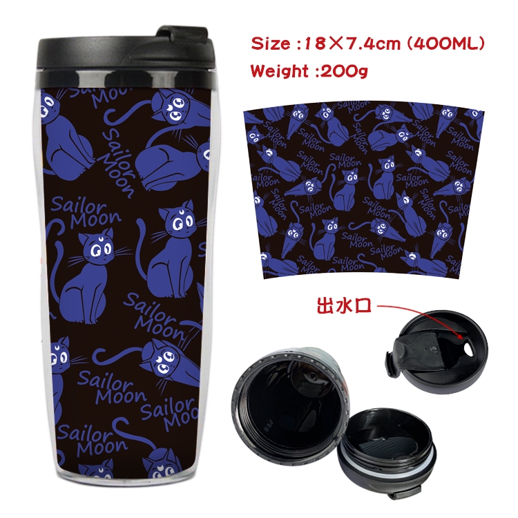  sailormoon Anime Starbucks Leakproof Insulated Cup 18X7.4CM 400ML