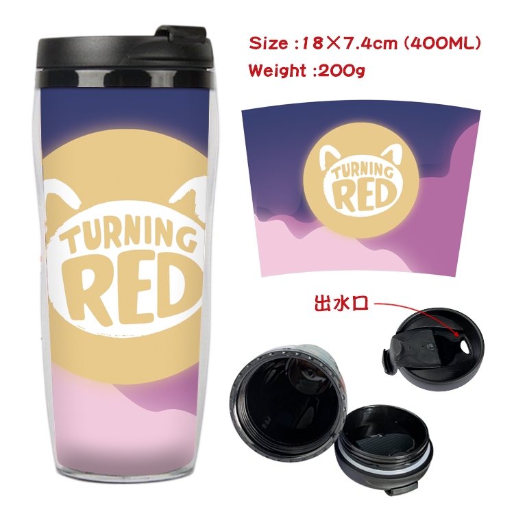 Turning Red  Anime Starbucks Leakproof Insulated Cup 18X7.4CM 400ML