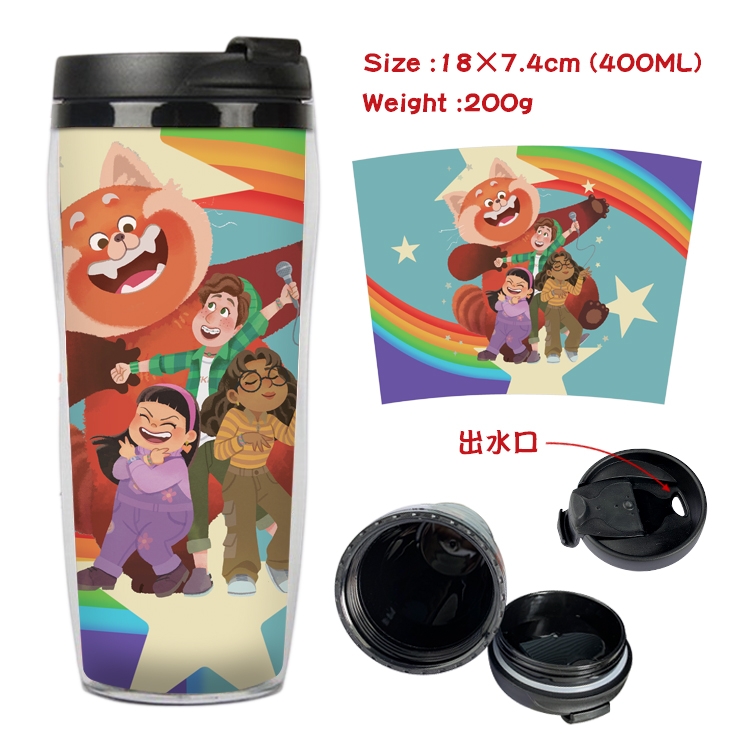 Turning Red  Anime Starbucks Leakproof Insulated Cup 18X7.4CM 400ML