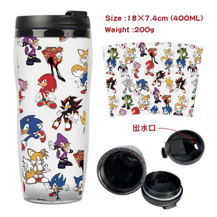 Sonic The Hedgehog Anime Starbucks Leakproof Insulated Cup 18X7.4CM 400ML