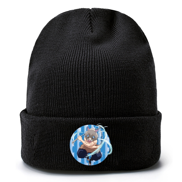 Demon Slayer Kimets Anime knitted hat wool hat head circumference 40-80cm