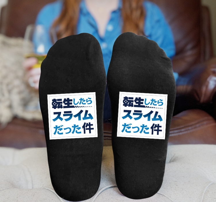 That Time I Got Slim Benimaru Shion Anime Knitted Print Socks Adult One Size Tube Height 15cm  