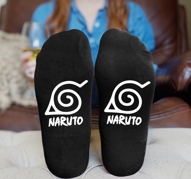 Naruto Anime Knitted Print Socks Adult One Size Tube Height 15cm 10A