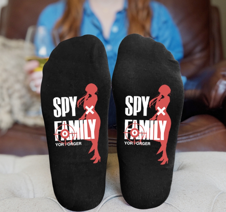 SPY×FAMILY  Anime Knitted Print Socks Adult One Size Tube Height 15cm 15A