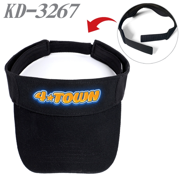 Turning Red Anime Peripheral Empty Top sun hat Visor Hat Hat circumference 55-60cm KD-3267A