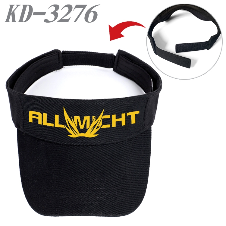 My Hero Academia Anime Peripheral Empty Top sun hat Visor Hat Hat circumference 55-60cm KD-3276A