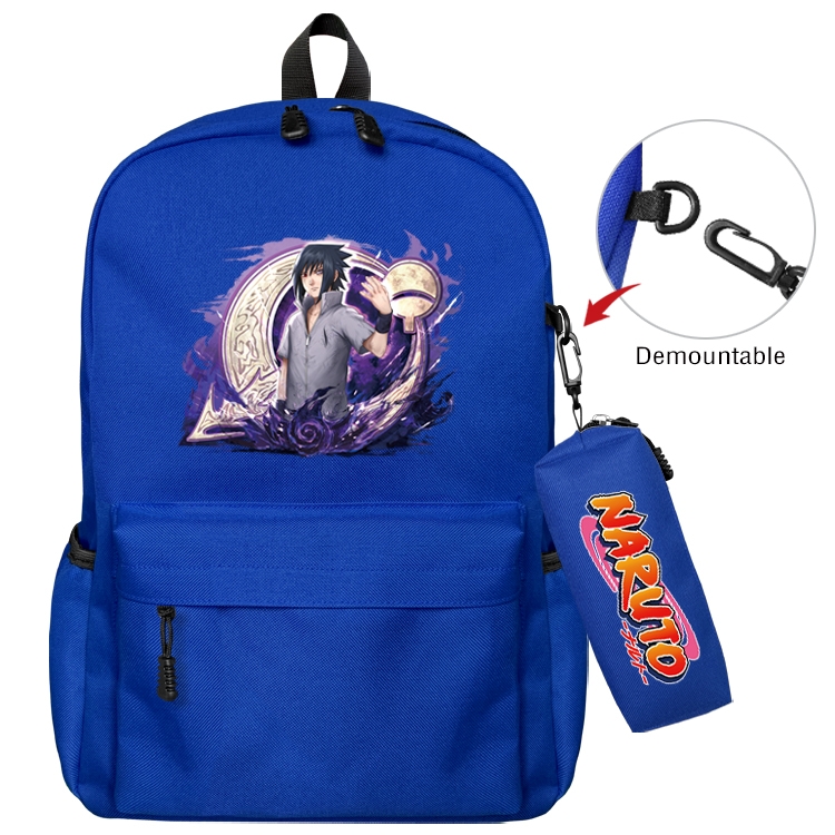 Naruto Anime Backpack School Bag  Small Pencil Case Set 43X35X12CM