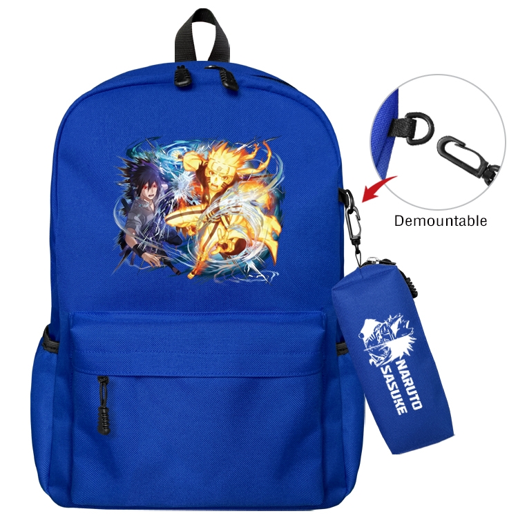 Naruto Anime Backpack School Bag  Small Pencil Case Set 43X35X12CM