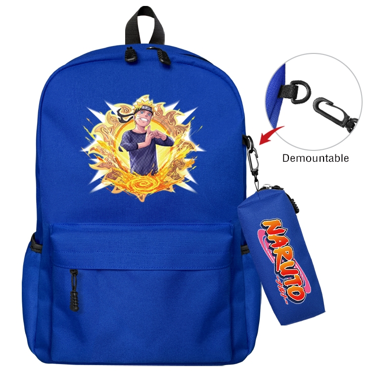 Naruto Anime Backpack School Bag  Small Pencil Case Set 43X35X12CM