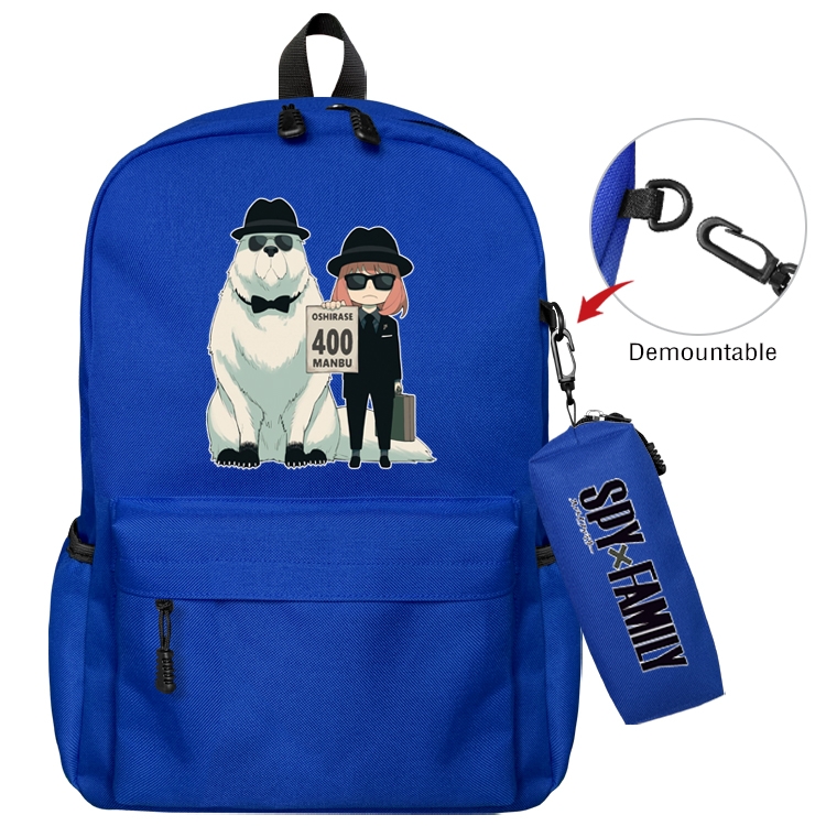 SPY×FAMILY Anime Backpack School Bag  Small Pencil Case Set 43X35X12CM