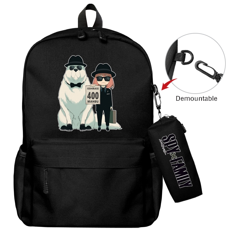 SPY×FAMILY Anime Backpack School Bag  Small Pencil Case Set 43X35X12CM