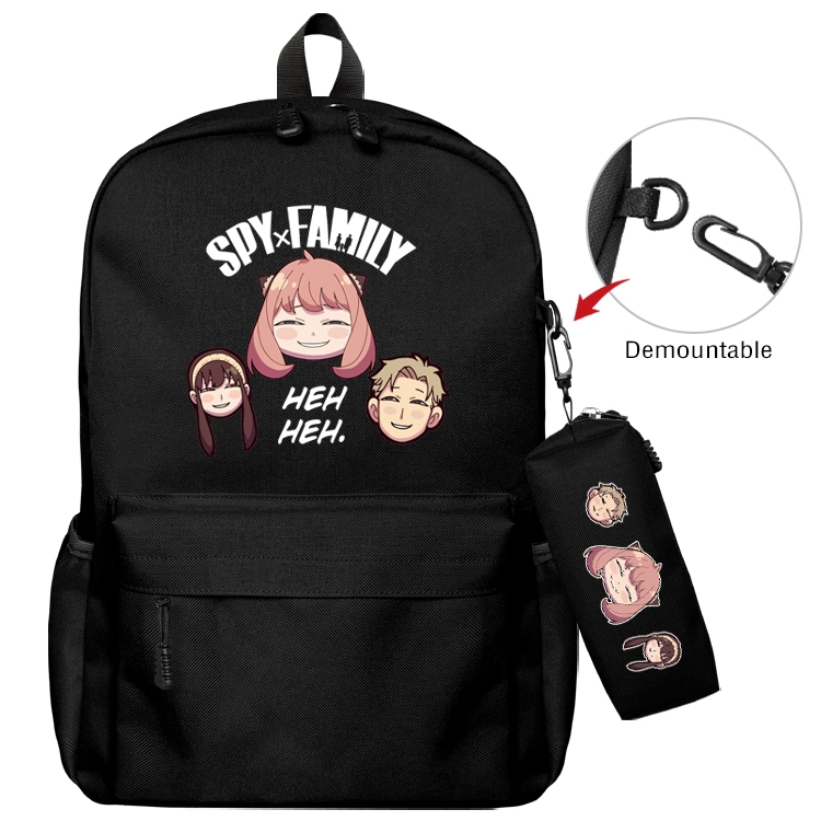 SPY×FAMILY Anime Backpack School Bag  Small Pencil Case Set 43X35X12CM