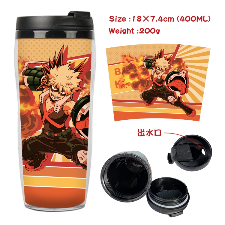 My Hero Academia Anime Starbucks Leakproof Insulated Cup 18X7.4CM 400ML