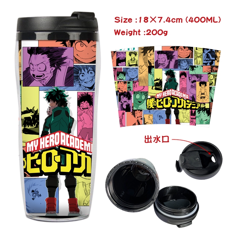 My Hero Academia Anime Starbucks Leakproof Insulated Cup 18X7.4CM 400ML 5A
