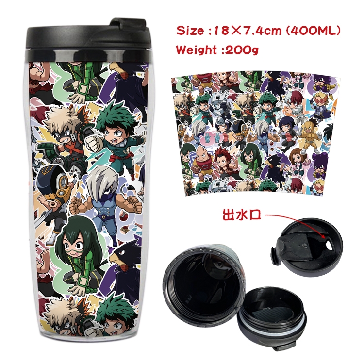 My Hero Academia Anime Starbucks Leakproof Insulated Cup 18X7.4CM 400ML 6A