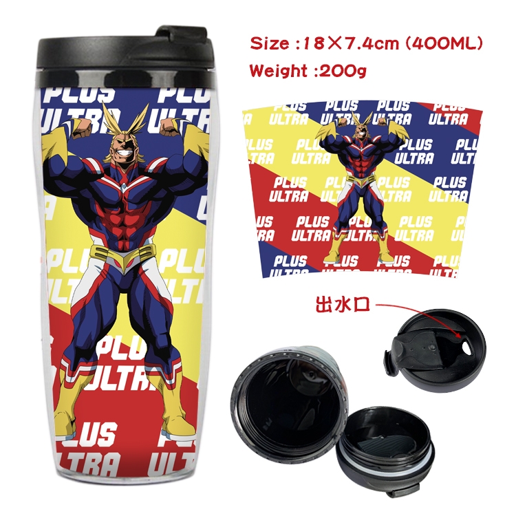 My Hero Academia Anime Starbucks Leakproof Insulated Cup 18X7.4CM 400ML 4A