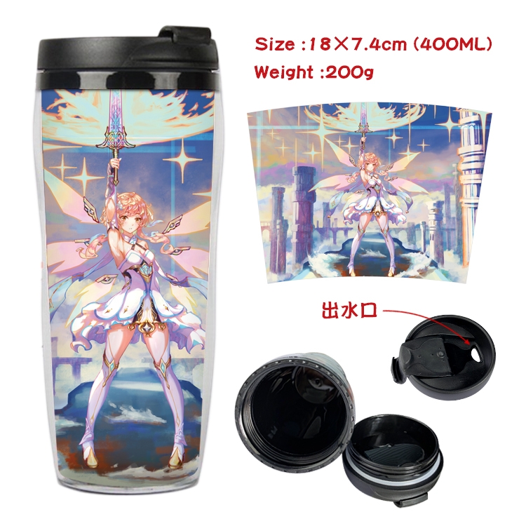 Genshin Impact  Anime Starbucks Leakproof Insulated Cup 18X7.4CM 400ML 7A