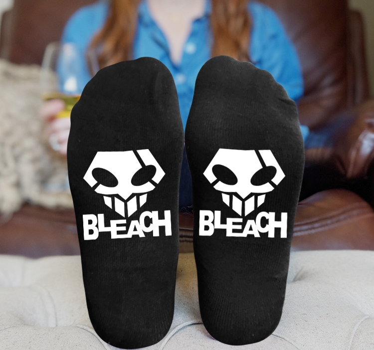 Bleach Anime Knitted Print Socks Adult One Size Tube Height 15cm 
