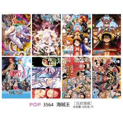 One Piece Embossed poster 8 pcs a set 42X29CM Pictures Random price for 5 sets  3173