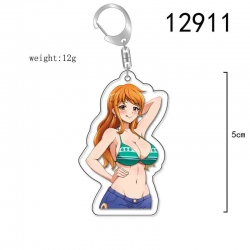 One Piece Anime Acrylic Keychain Charm price for 5 pcs 12911
